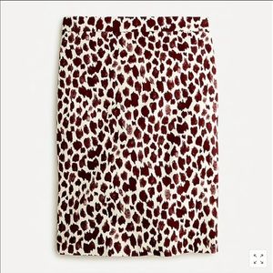 J.CREW No.2 Pencil Giraffe bi-stretch Cotton Skirt